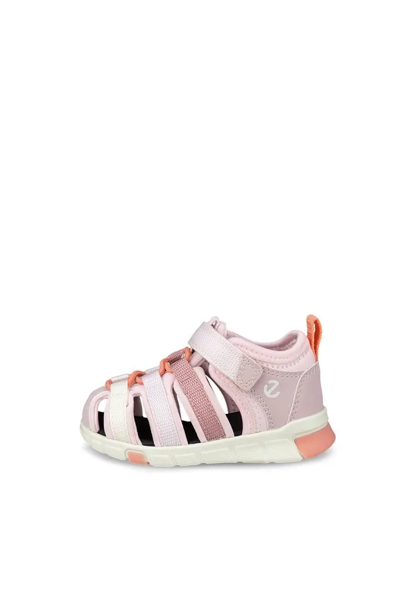 Сандалии Ecco Mini Stride Blossom Rose для ходьбы, текстиль, на липучке — фото 2