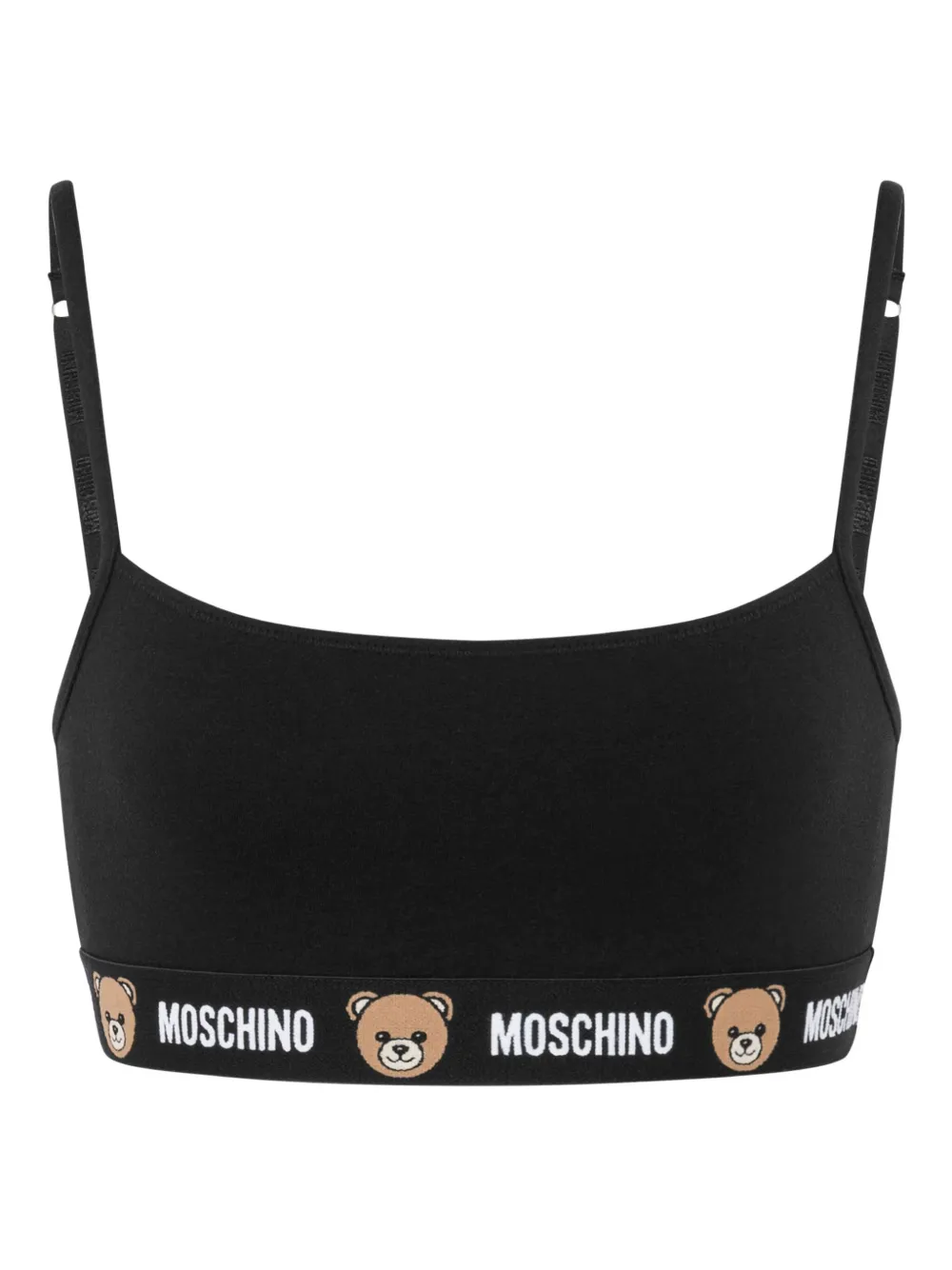 

Бюстгальтер с принтом Moschino, черный