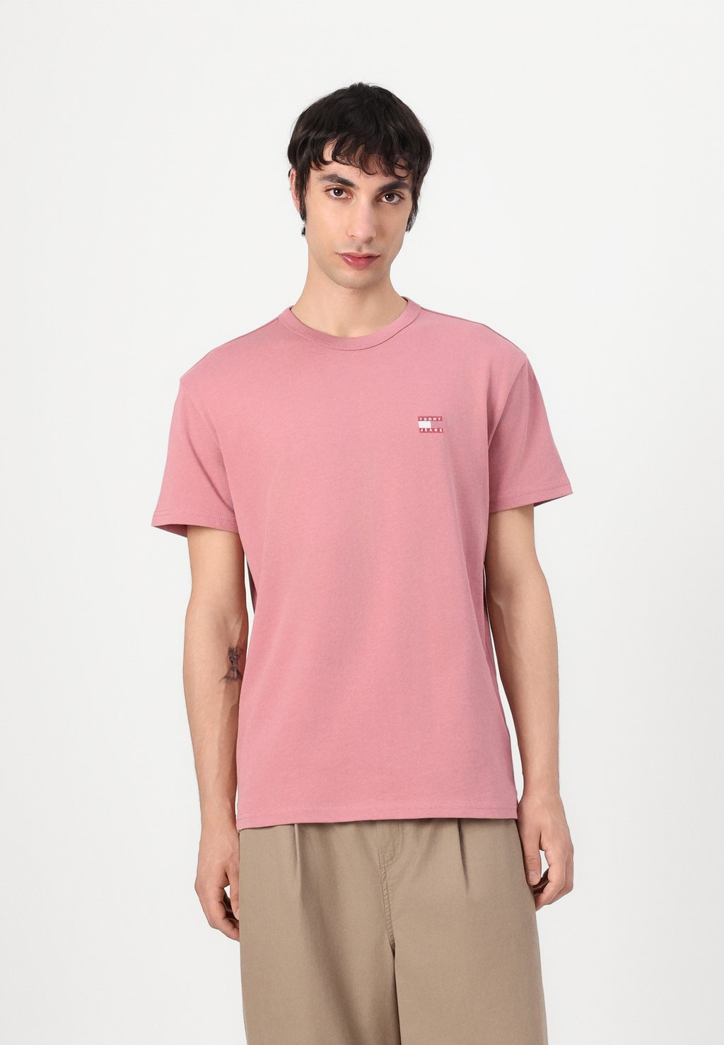 

Базовая футболка BADGE TEE Tommy Jeans, розовый