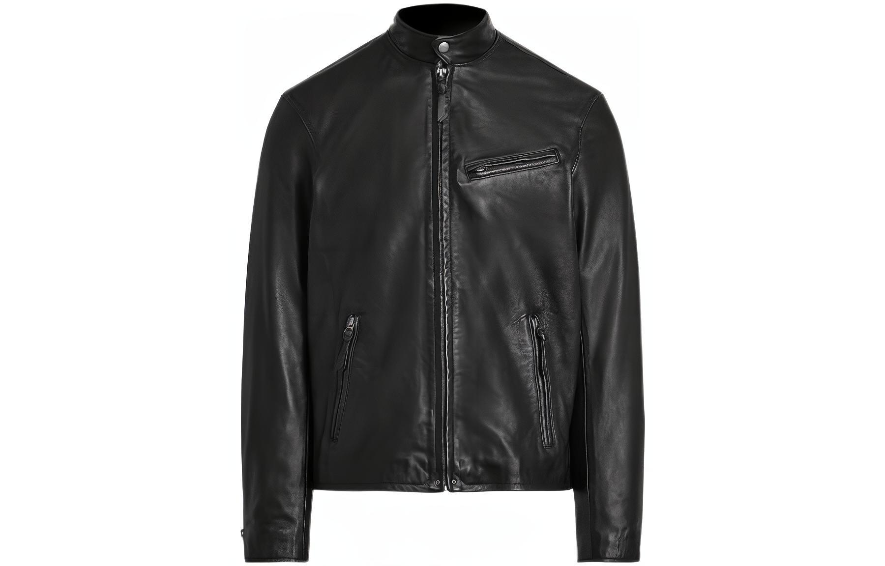 

Polo Ralph Lauren Кожаная куртка мужская черная, Black