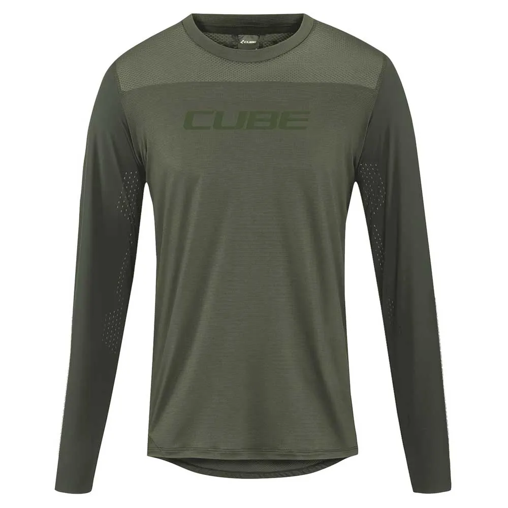 

Джерси эндуро с длинным рукавом Cube Pro TM, зеленый