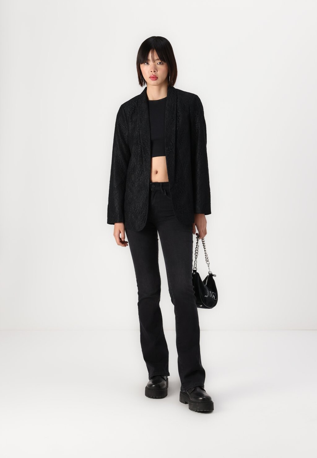

Блейзер PCBOSULLA BLAZER Pieces, черный
