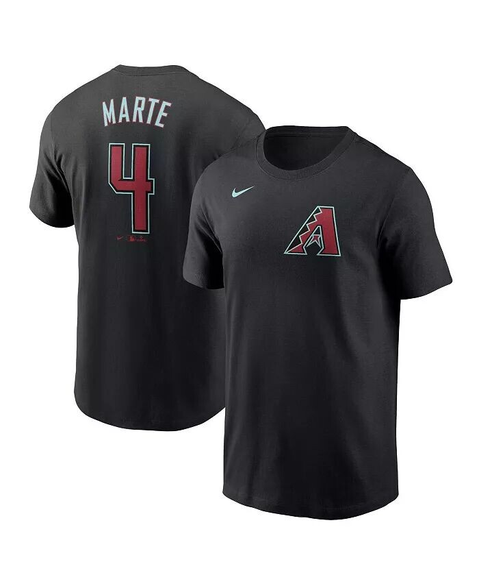 

Мужская футболка Ketel Marte Black Arizona Diamondbacks 2024 Fuse с именем и номером Nike