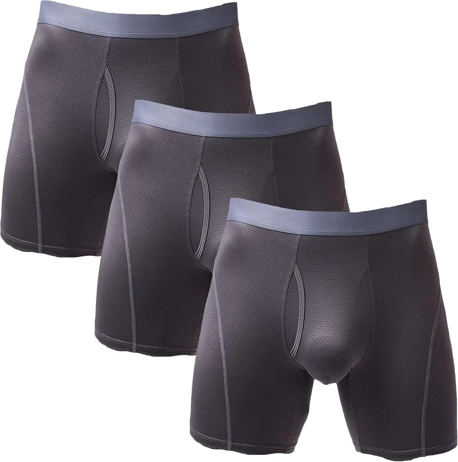 Боксеры упаковка 5 шт, Mesh, Grey-3pc
