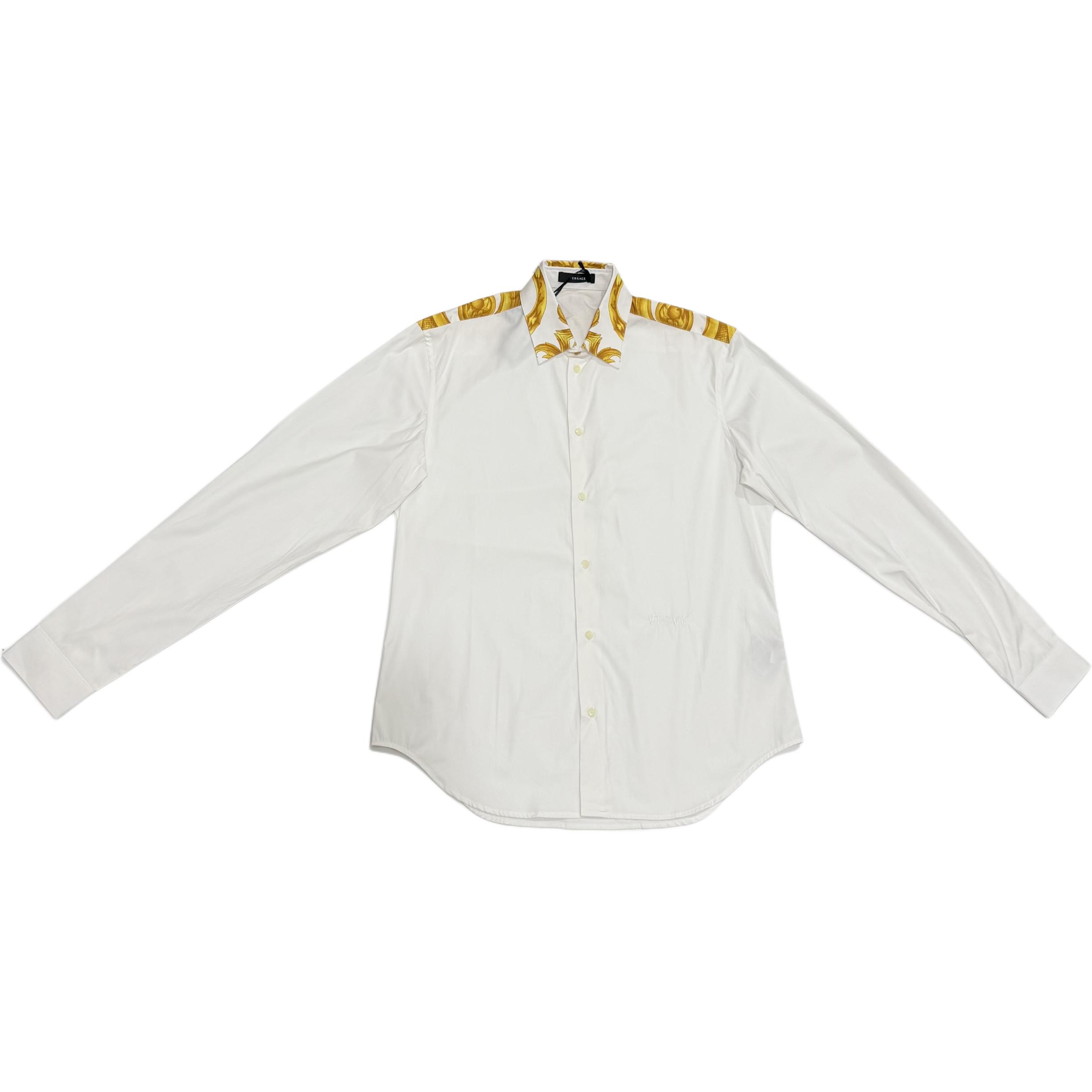

VERSACE Рубашка мужская белая с лацканом Moderate Others