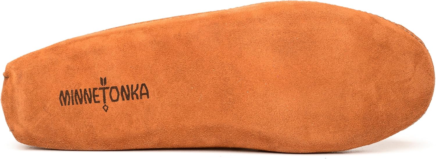 Мужские флисовые тапочки с двумя подошвами Minnetonka, черный — фото 2
