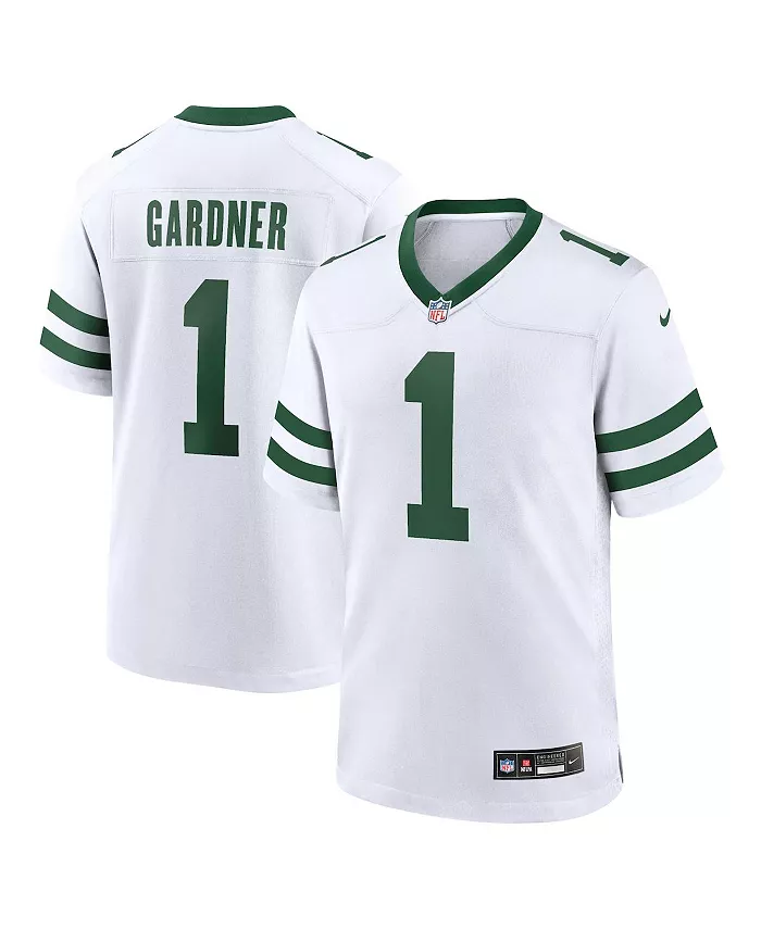 

Мужская игровая футболка Ahmad Sauce Gardner New York Jets Legacy Player Nike, белый