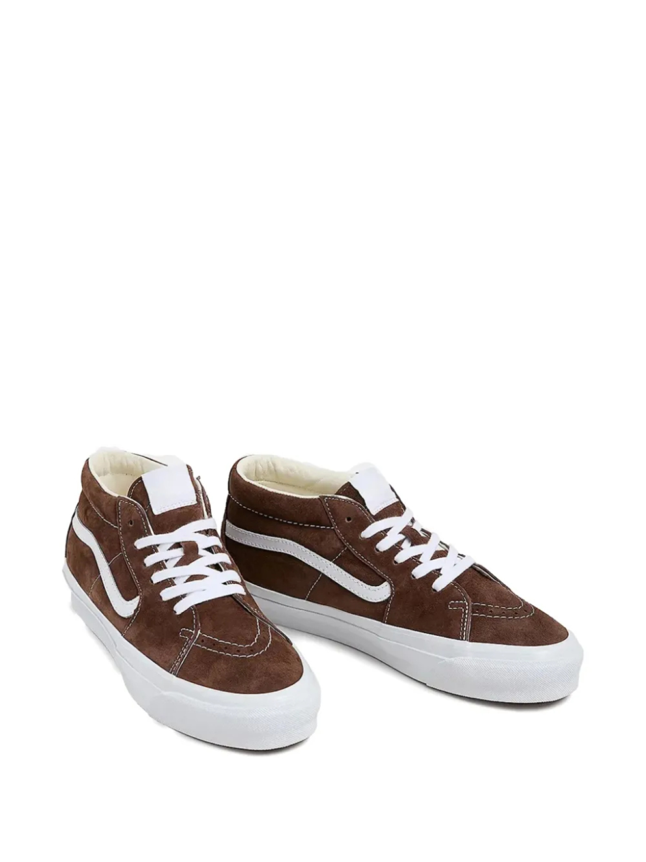 Кроссовки Vans Sk8-mid 83, коричневый — фото 2