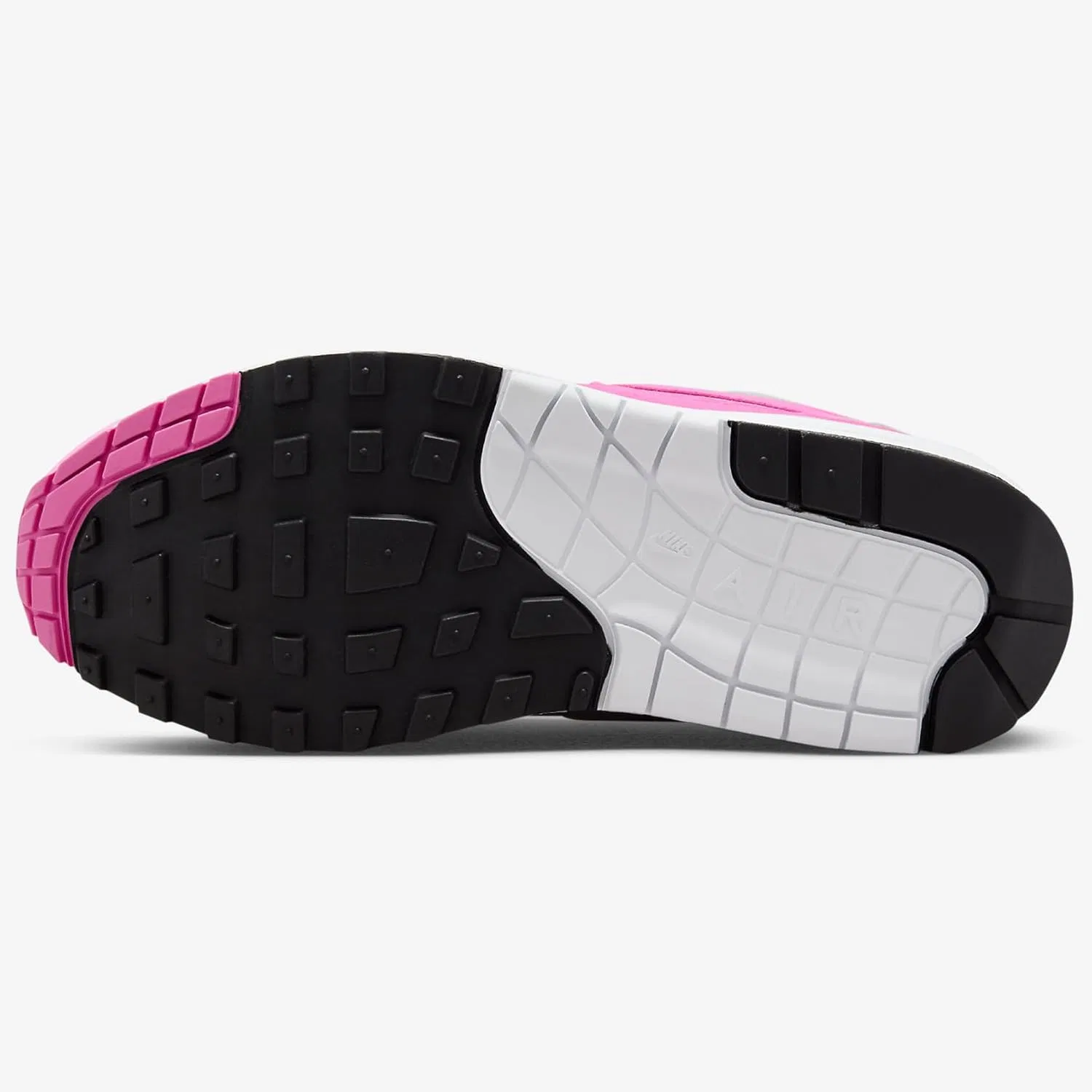 Кроссовки NIKE Air Max Plus для бега, модель 852630, мужские, белый/черный/розовый/серый — фото 4