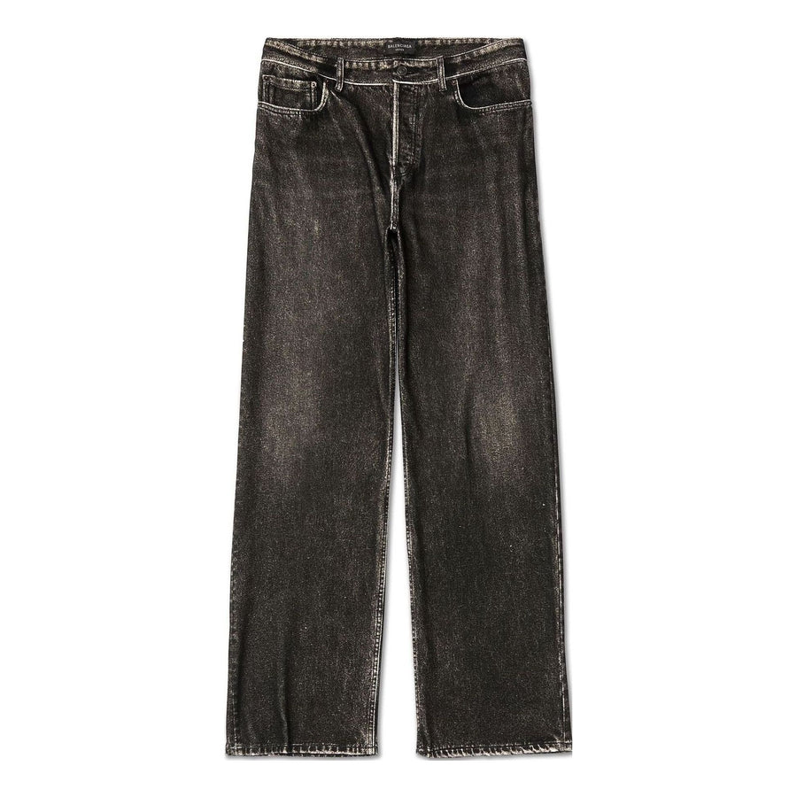 

Спортивные брюки Balenciaga Denim Trompe L'oeil Pants 'Black', черный