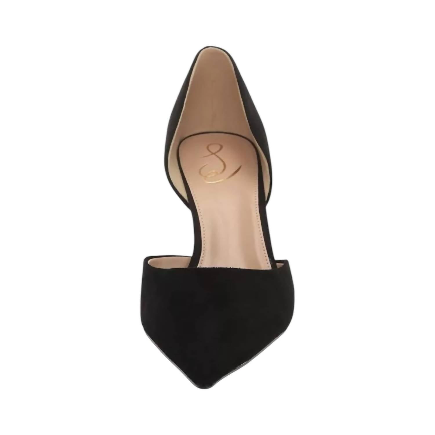 Женские туфли Viv Suede на каблуках из черной замши Sam Edelman — фото 3