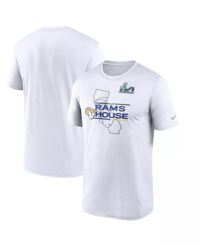 

Футболка мужская белая Los Angeles Rams Super Bowl LVI Champions Hometown Nike