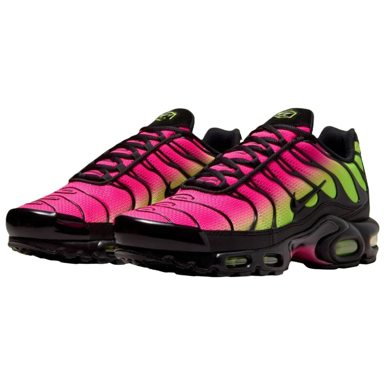 Кроссовки для бега Air Max Plus Breathable Support Unisex Pink Green Nike, розовый — фото 3