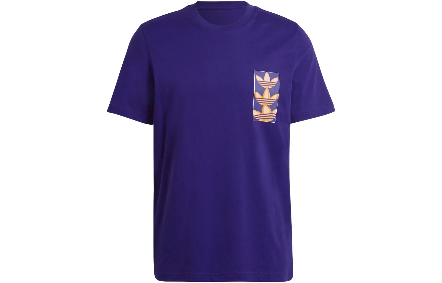Adidas Originals Футболка мужская collegiate purple с круглым вырезом умеренно прямого кроя