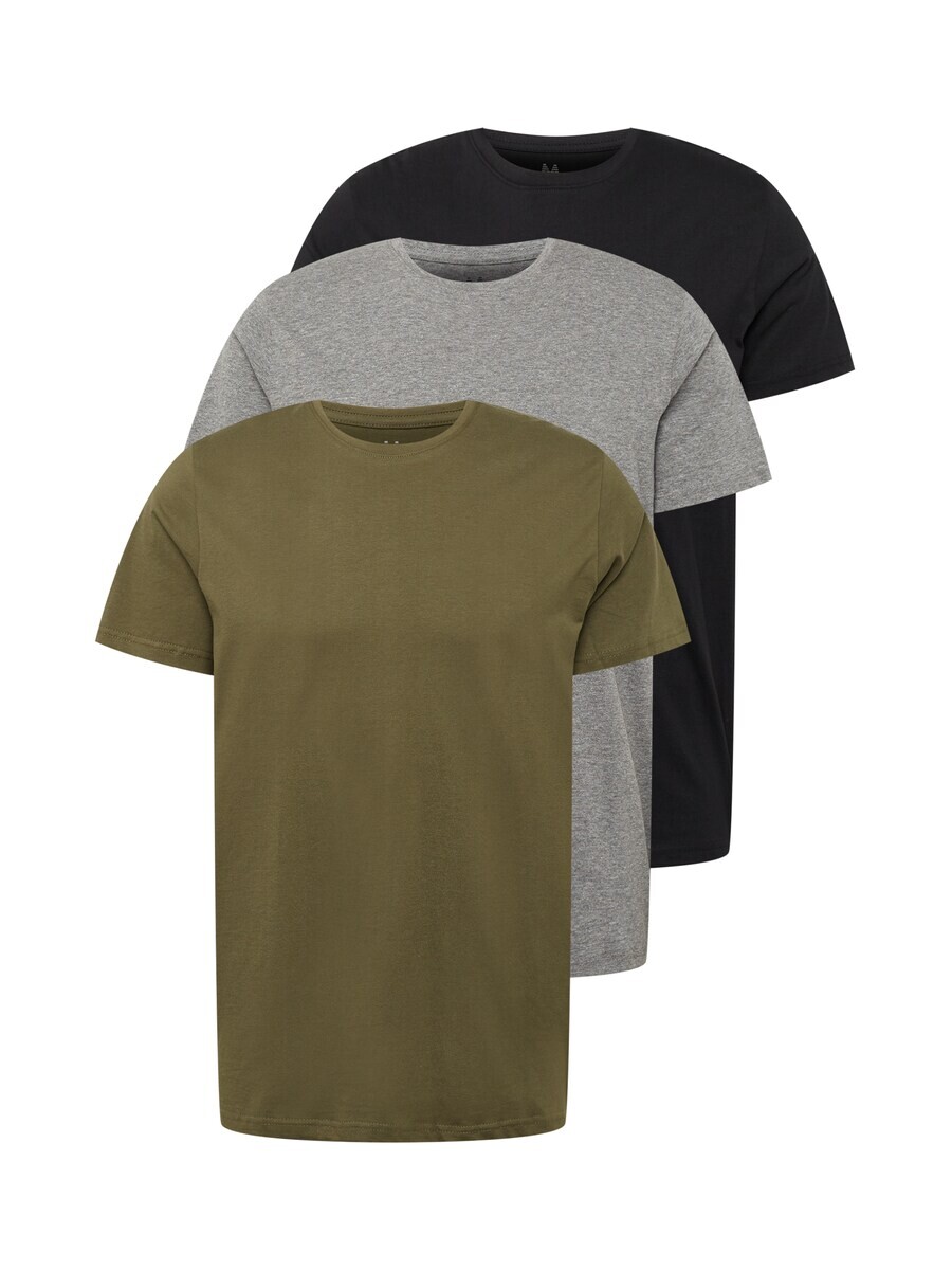 

Классическая футболка Matinique Shirt Jermane, цвет mottled grey/olive/black