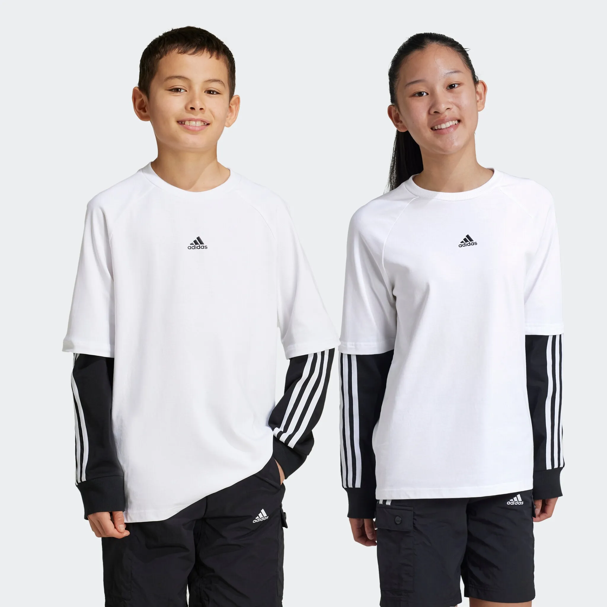 

Adidas Sportswear рубашка с длинными рукавами "J JAM 2IN1 LS", белый