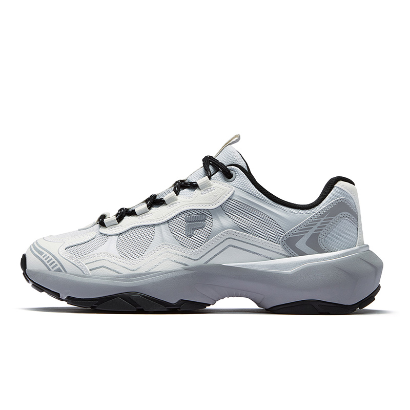 

FILA FUSION Легкие повседневные кроссовки Rebound с низким верхом, мужские, серо-белые