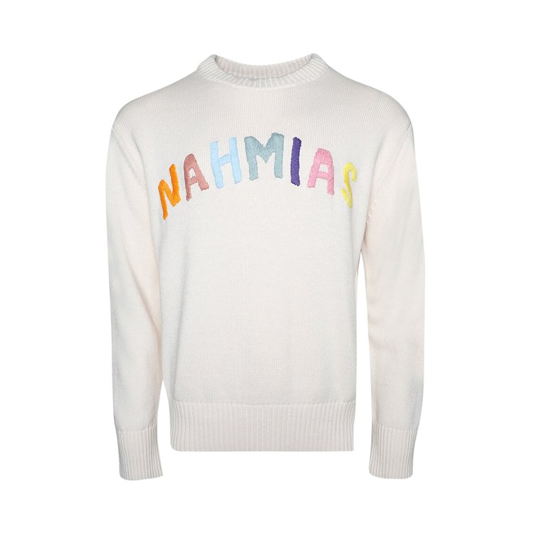 

Толстовка Nahmias Rainbow Intarsia Crewneck, бежевый