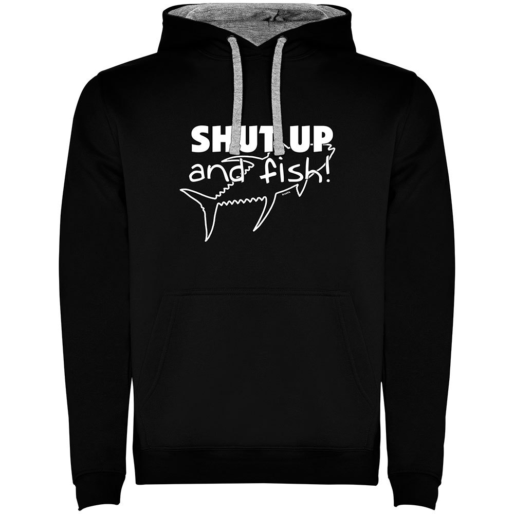 

Худи Kruskis Shut up And Fish Two-Colour, черный