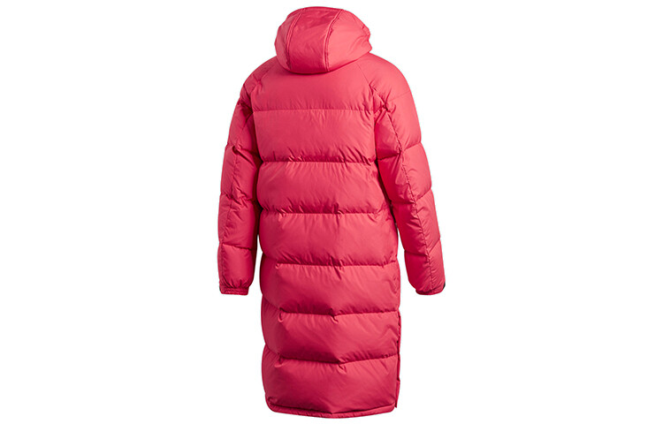 Пуховик Adidas Sports hooded down, красный — фото 2
