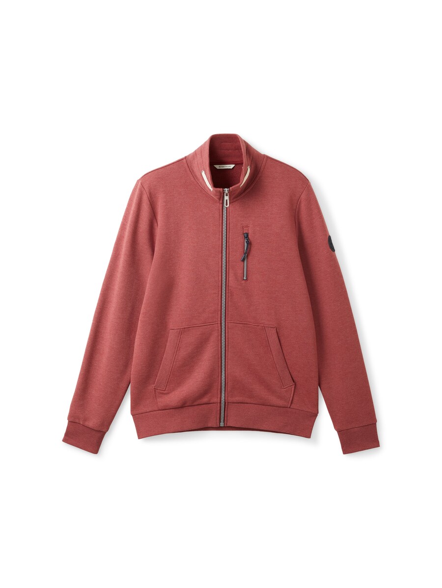 

Толстовка с капюшоном на молнии TOM TAILOR, цвет Pastel red