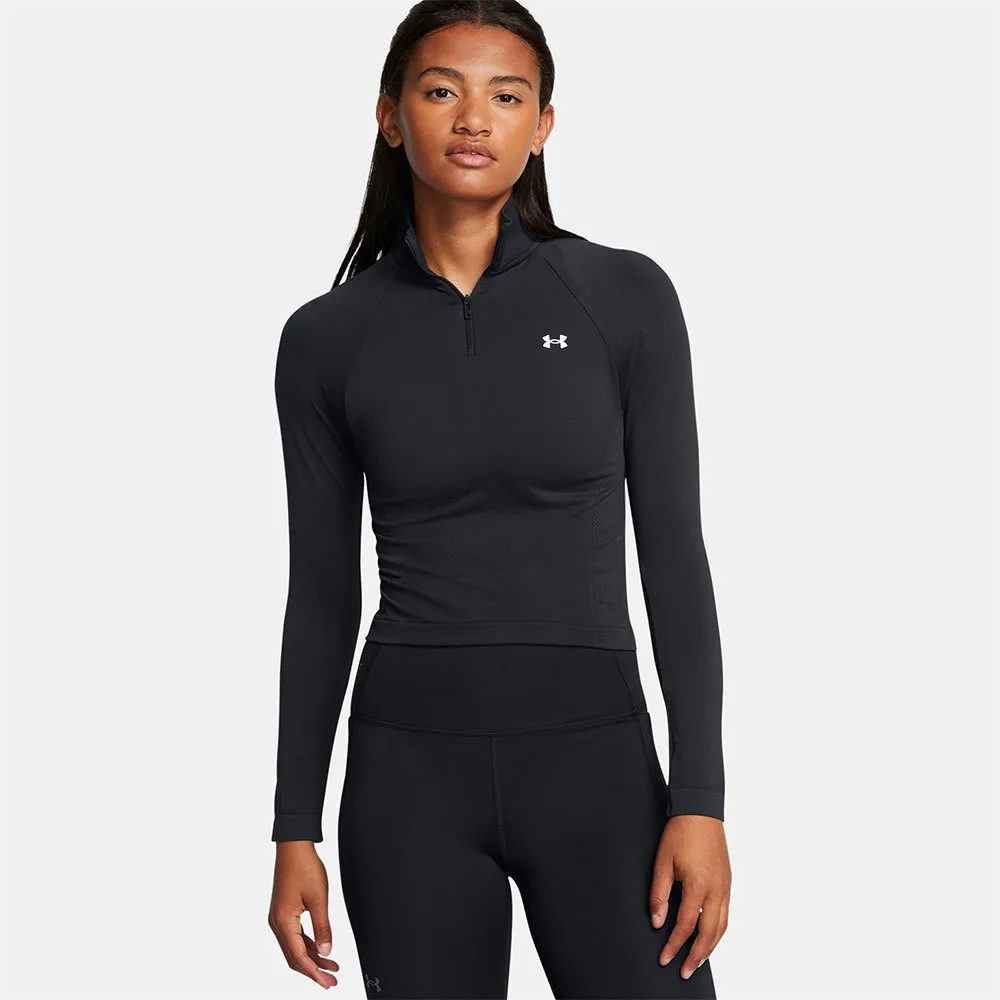 

Толстовка Under Armour Vanish Crop Seamless half zip, черный