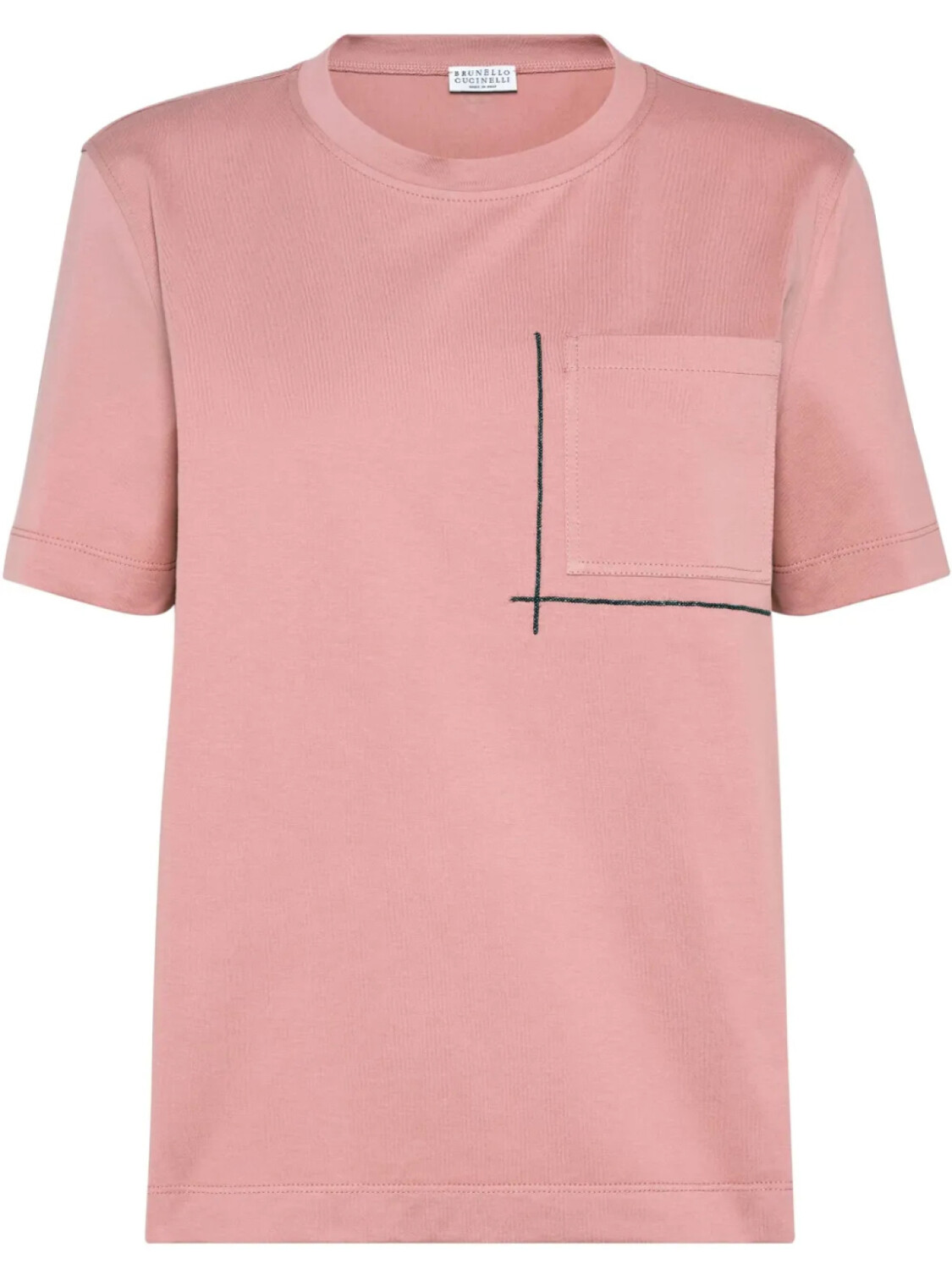 

Brunello Cucinelli футболка с декором Monili, розовый