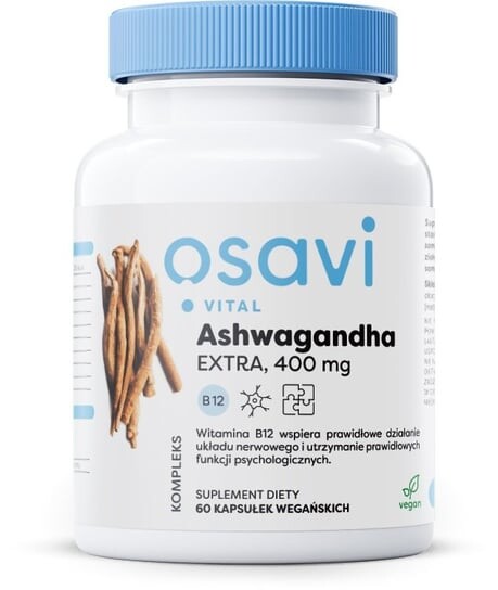 

Osavi, - Ашваганда Экстра, 400мг, 60 капсул