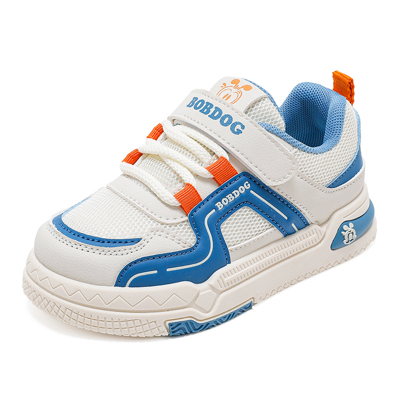 Детские скейтерские кроссовки Kids BOBDOG, бежевый/синий — фото 2