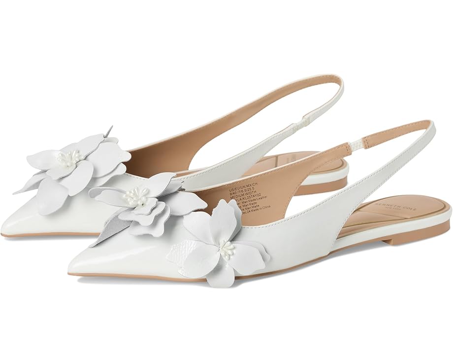 Балетки Kenneth Cole New York Tayla, цвет White Patent