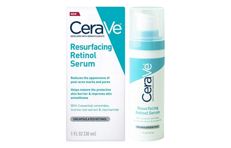 Восстанавливающая сыворотка CeraVe Resurfacing Retinol Serum для уменьшения следов постакне и сужения пор, 30 мл*2 — фото 2