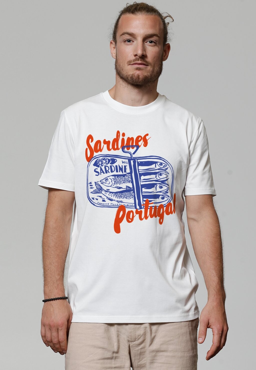 

Футболка с принтом SARDINES PORTUGAL watapparel, белый