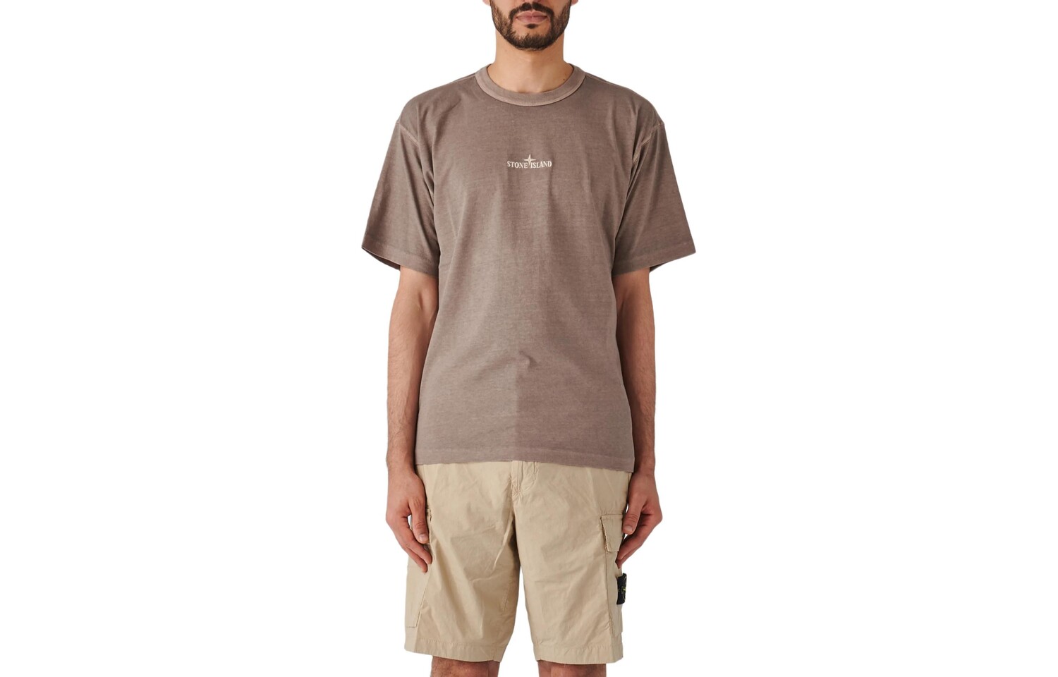 

Футболка мужская хаки Stone Island, хаки
