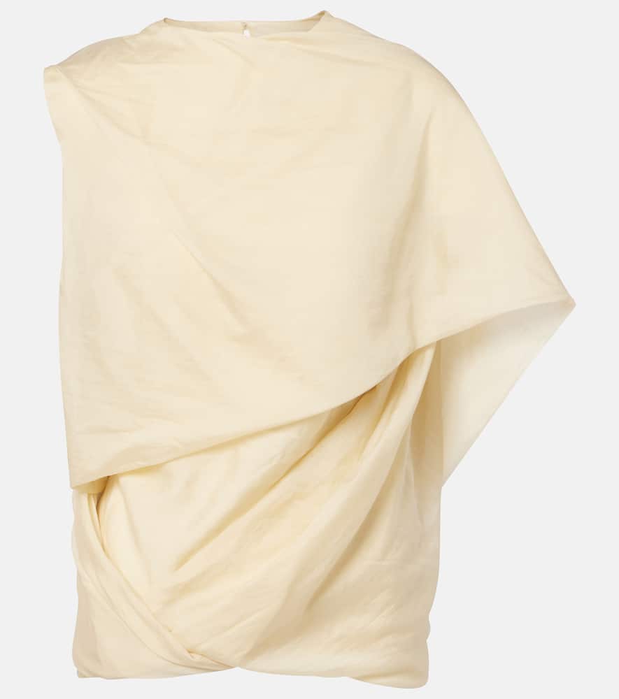 

Асимметричный топ с драпировкой Entire Studios, Tan