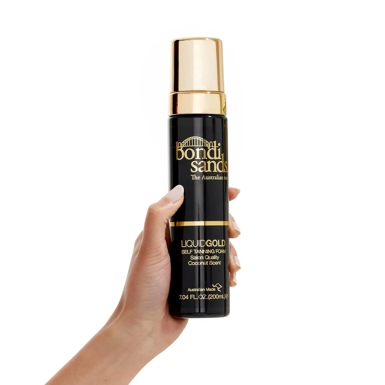 Пена для автозагара Bondi Sands Liquid Gold + рукавица для нанесения | В комплекте легкая пена для автозагара и многоразовая рукавица для безупречного результата  набор из 2 штук — фото 2