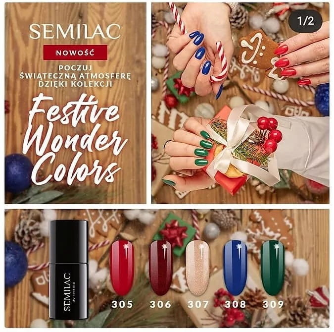 Semilac, гибридный лак для ногтей, оттенок 307 Золотистая глазурь, 7 мл — фото 4