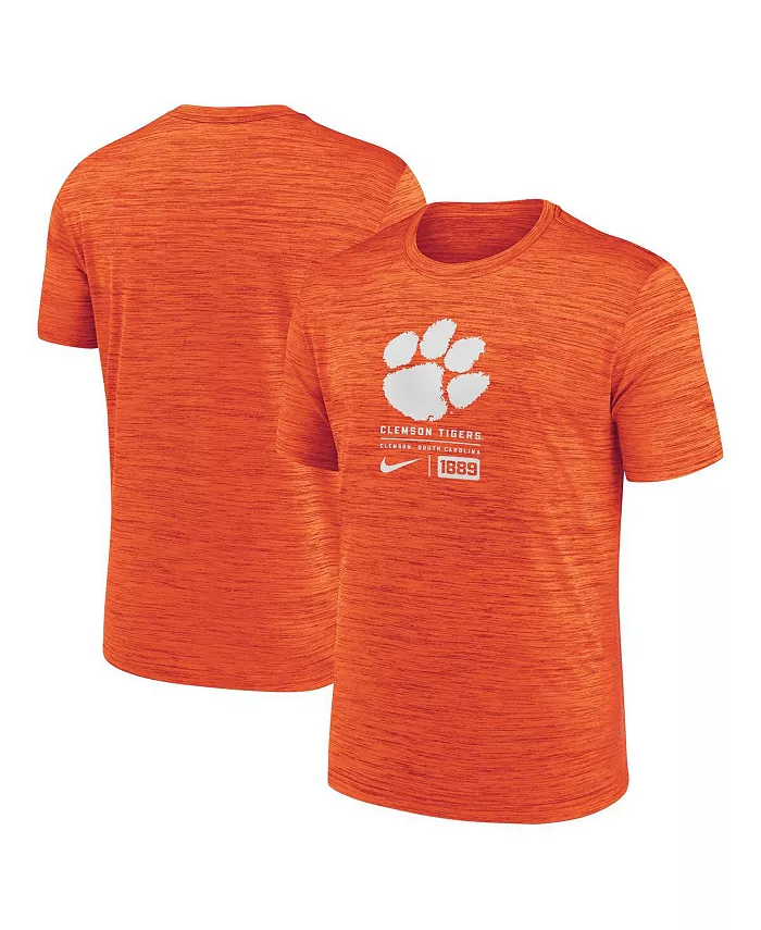 

Мужская оранжевая футболка Clemson Tigers Campus Center Block Velocity Performance Nike