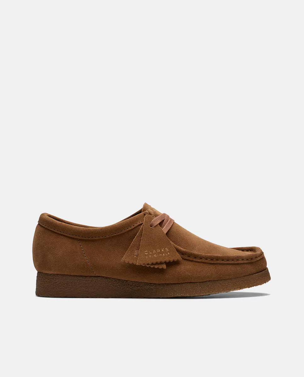 

Женские замшевые мокасины Wallabee EVO на креповой подошве Originals by Clarks, коричневый