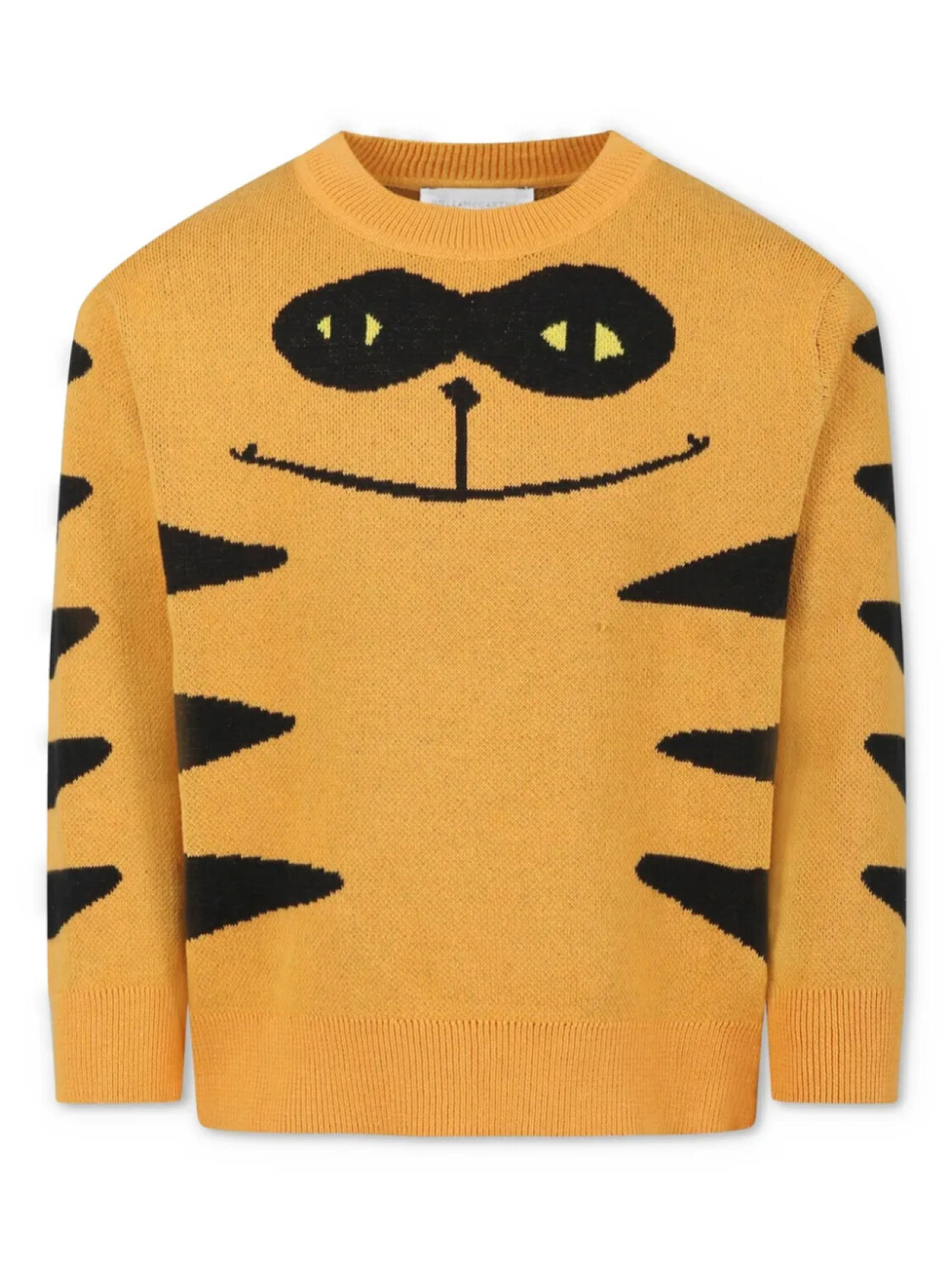 

Детский оранжевый свитер Stella McCartney с изображением кота Stella McCartney Kids
