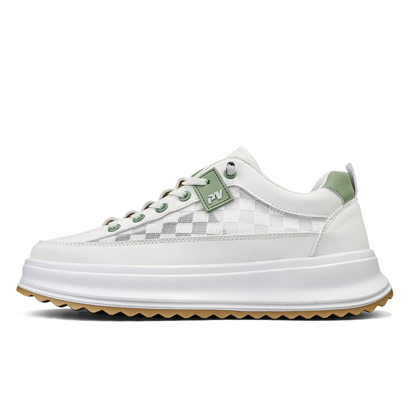 

Износостойкие дышащие низкие мужские кроссовки для скейтбординга Little Daisy, Beige Green