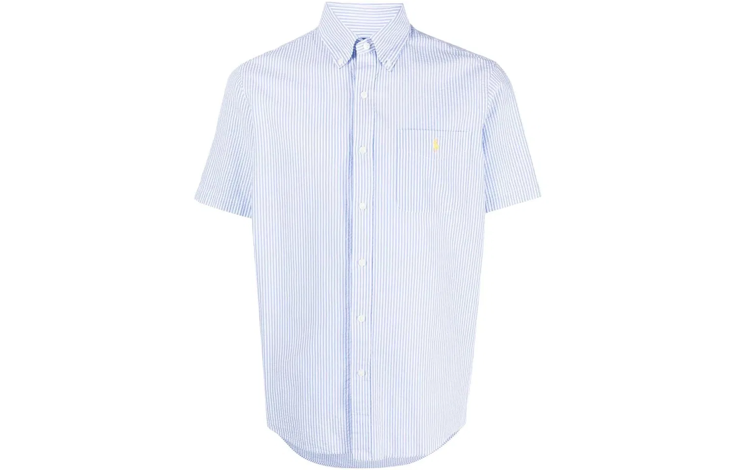 Рубашка в полоску candy stripe с вышитым логотипом Polo Ralph Lauren, Blue