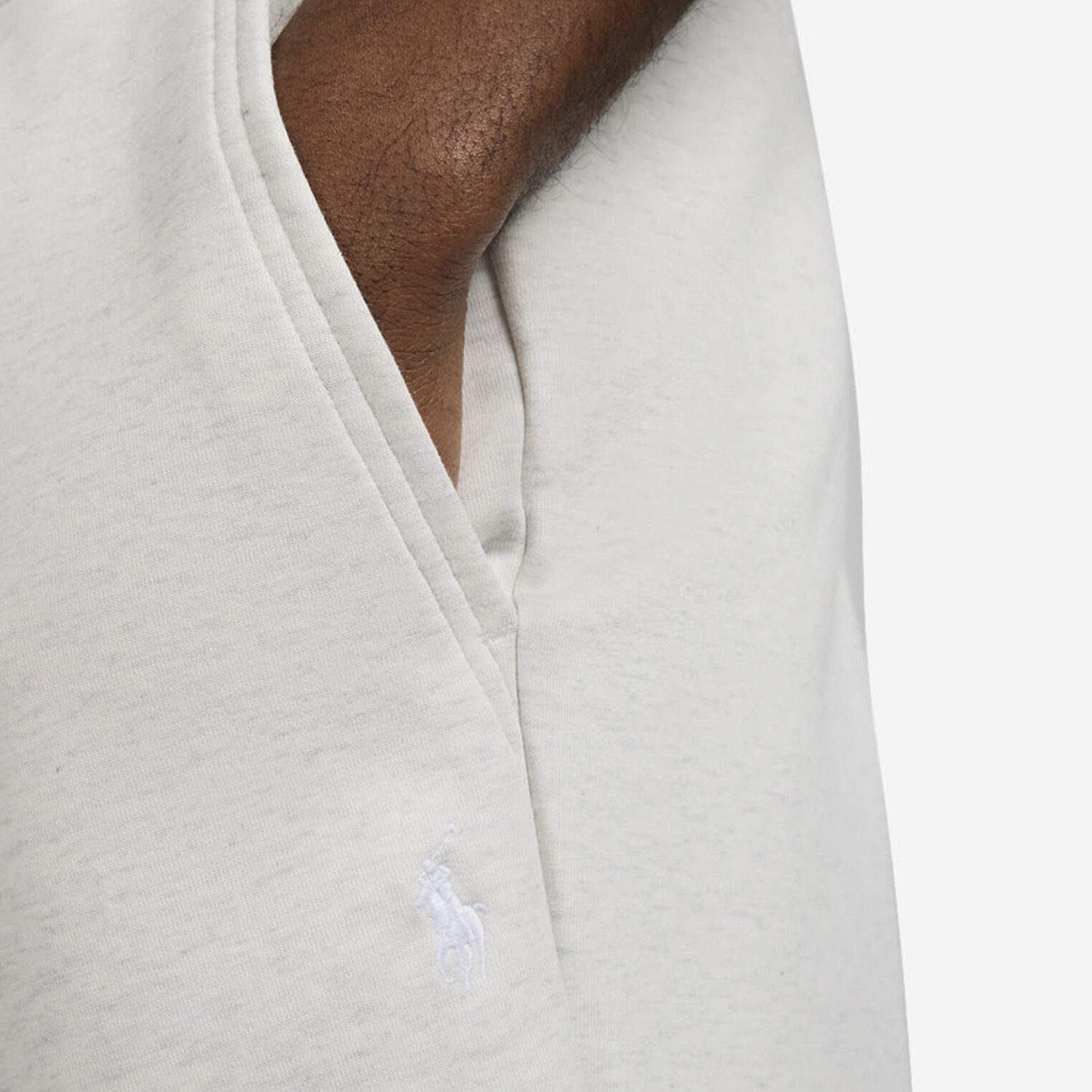 Пони с вышивкой шорты на шнурке Polo Ralph Lauren, серый — фото 4