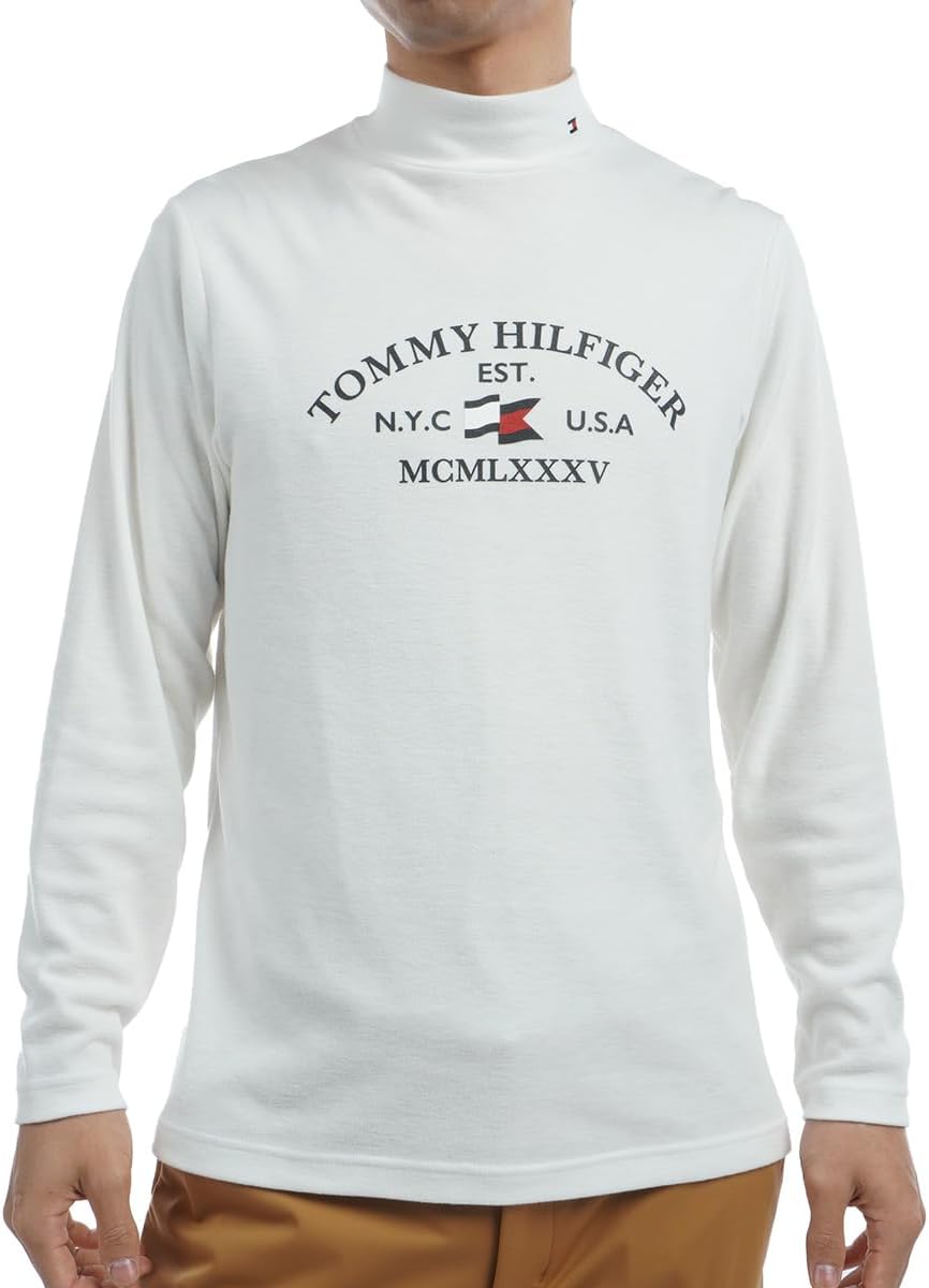 

Футболка с длинными рукавами и высоким воротником TOMMY HILFIGER GOLF Arch Logo THMA482, белый