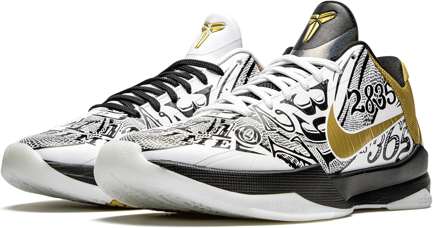 Мужские кроссовки Nike Kobe 5 Protro 5 Rings Concord/Midwest Gold, модель Cd4991 400 - размер, Multicoloured — фото 3
