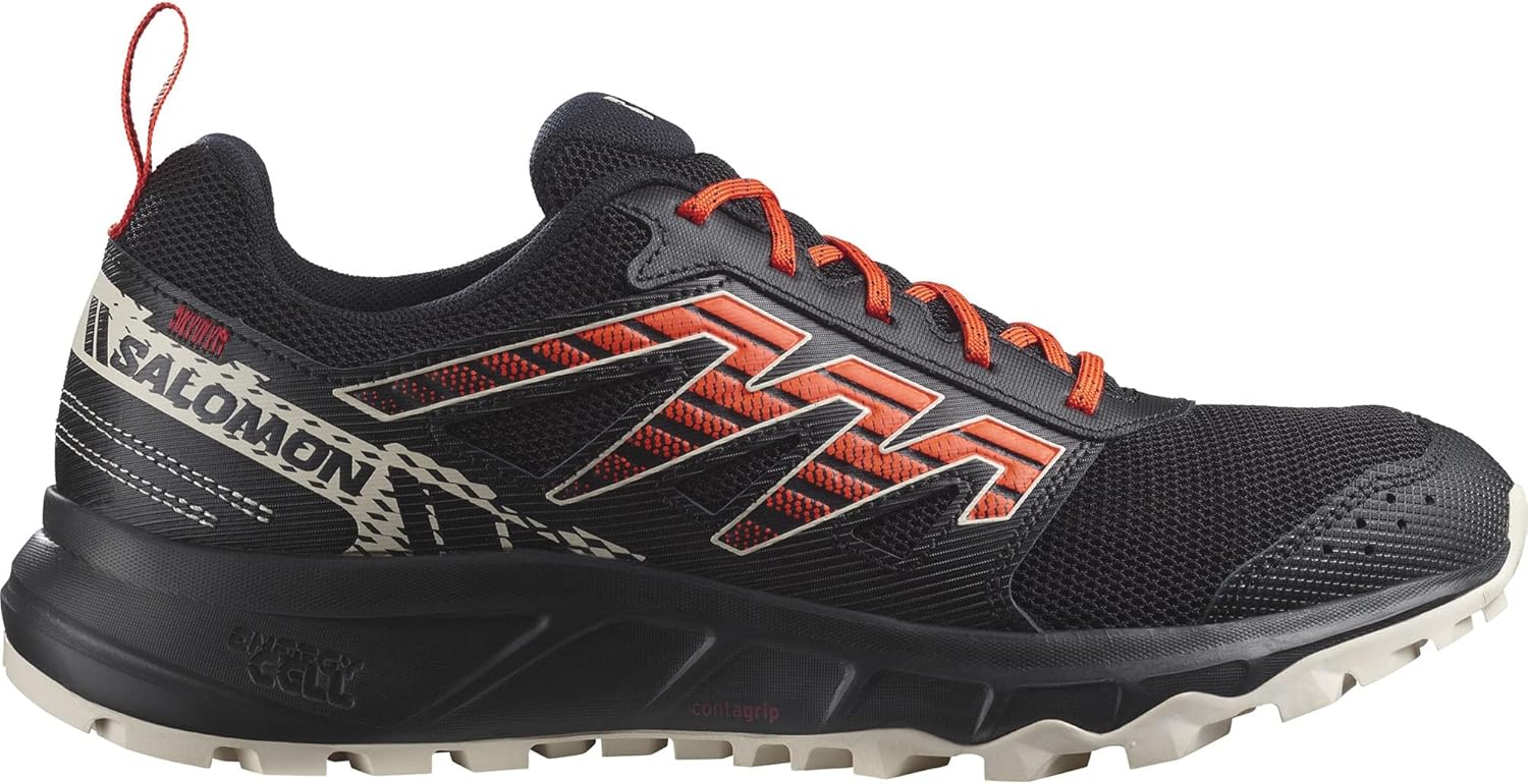 Кроссовки Salomon Mens Wander, черный/алый