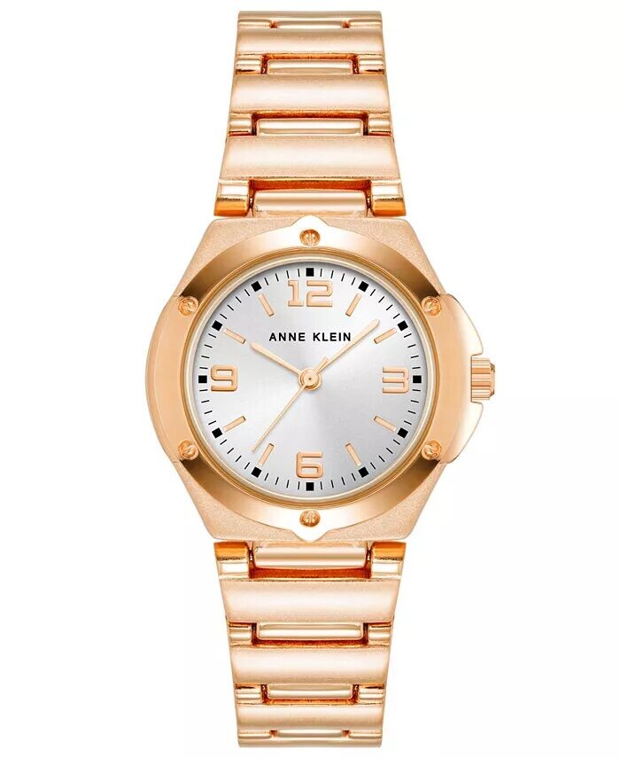 

Женские кварцевые часы-браслет из сплава розового золота, 29 мм Anne Klein