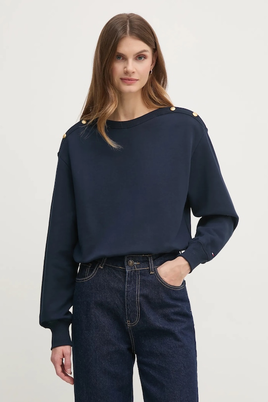 

Хлопковая толстовка Tommy Hilfiger, темно-синий