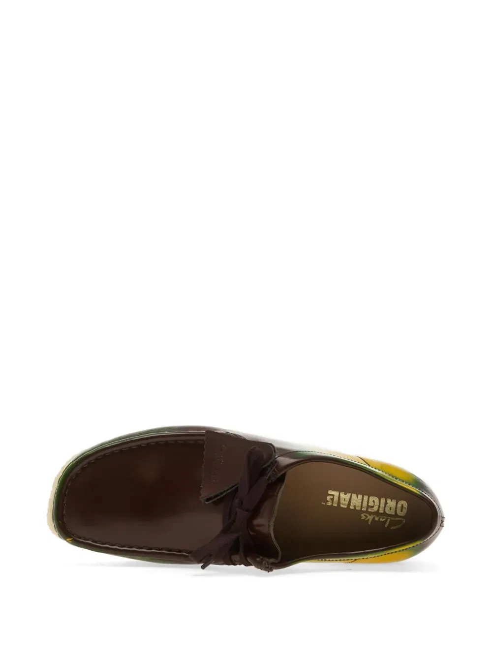 Кроссовки Wallabee на шнуровке Clarks Originals, коричневый — фото 4
