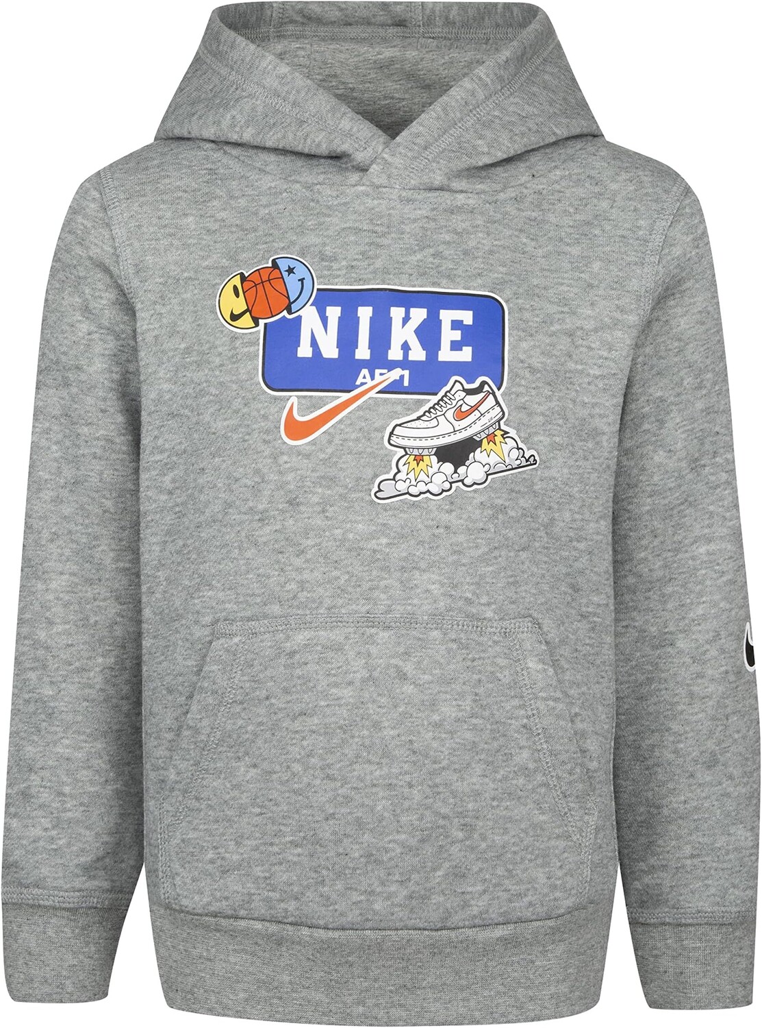

Худи Nike Club Jumpball Pullover Hoodie, цвет Dark Grey Heather