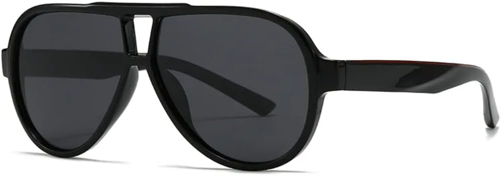 

Солнцезащитные очки с защитой UV400 | Двойные перемычки, градиентные заклепки | для женщин и мужчин, для занятий спортом на открытом воздухе и вождения DSVIGF, C1 Black Black